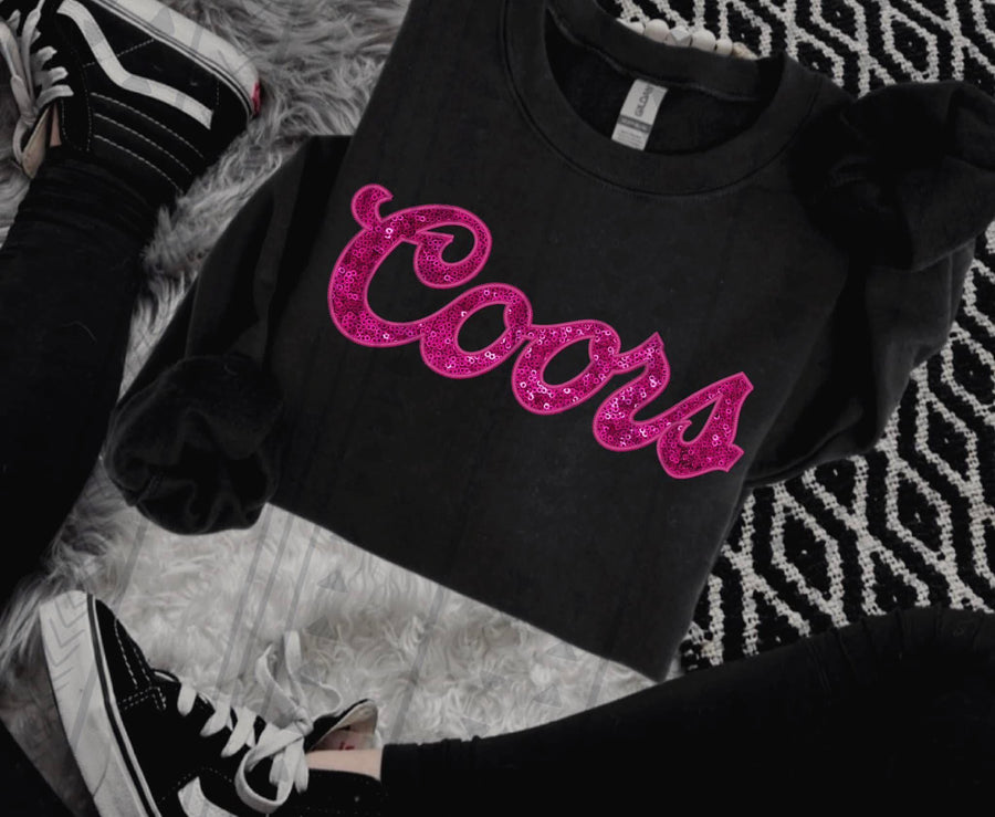 Coors Faux Embroidered Shirt Women, Gildan Mountain Lodge Tee, Retro Western Style Graphic T Shirt - Pretty Petty Co