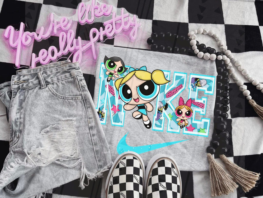 PPG Swoosh Gildan Shirt, Retro Cartoon Graphic Tee, Cute Y2K Inspired T Shirt for Women - Pretty Petty Co