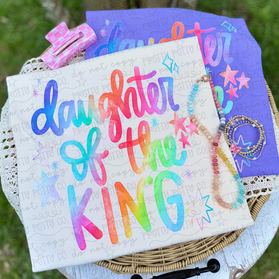 Daughter of the King Comfort Colors Tee, Christian Graphic Tee, Faith Based Shirt, Religious Comfort Colors Shirt, Inspirational Christian Tee, Jesus Shirt for Women, Boutique Faith Tee - Pretty Petty Co