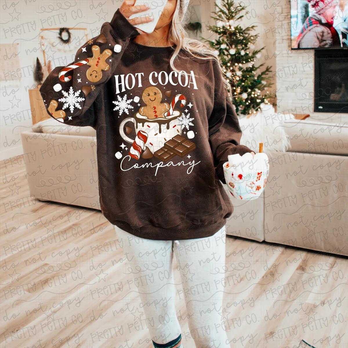 Hot Cocoa Company Gingerbread Sweatshirt | Cozy Christmas Graphic Crewneck