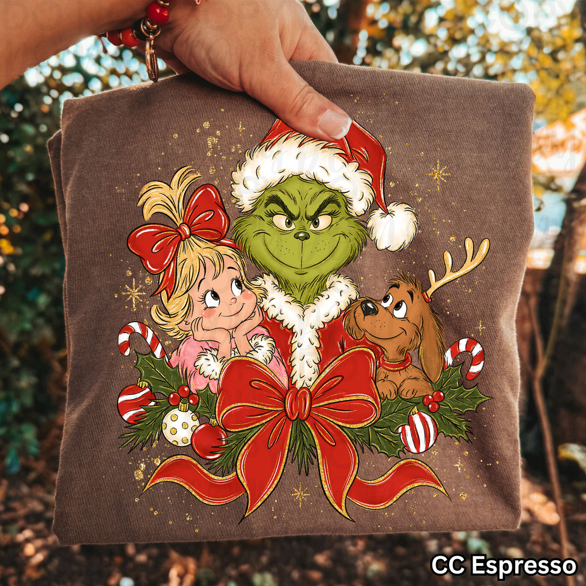 Grinch Christmas Sweatshirt, Cute Grinch Girl Shirt, Christmas Bow Sweatshirt, Grinch Reindeer Shirt, Whimsical Holiday Top, Christmas Gift