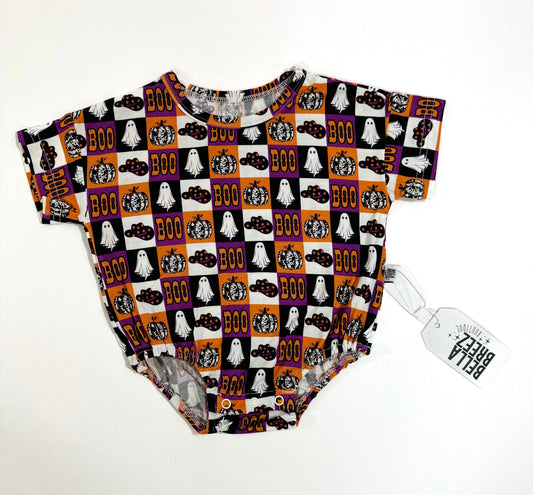 2T BOO Halloween Oversized Bamboo Romper (FINAL SALE)