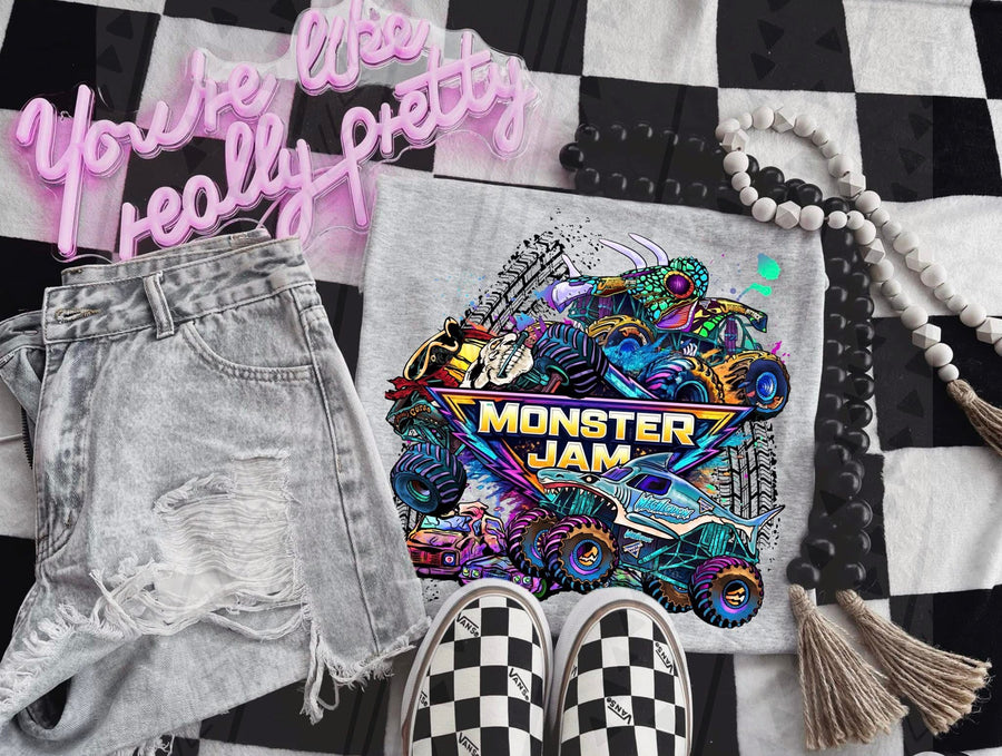 Monster Jam Truck Fan Tee – MJ Gildan Monster Truck Apparel - Pretty Petty Co