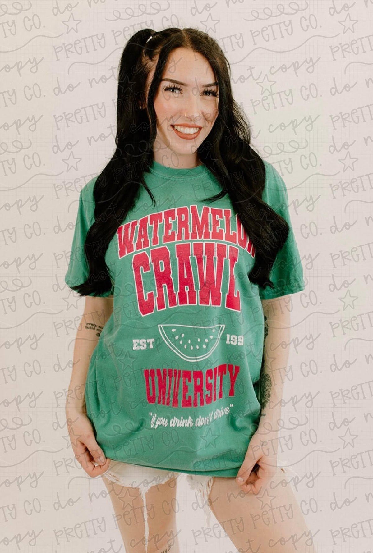 Watermelon Crawl Graphic Tee | Retro Country Music Shirt