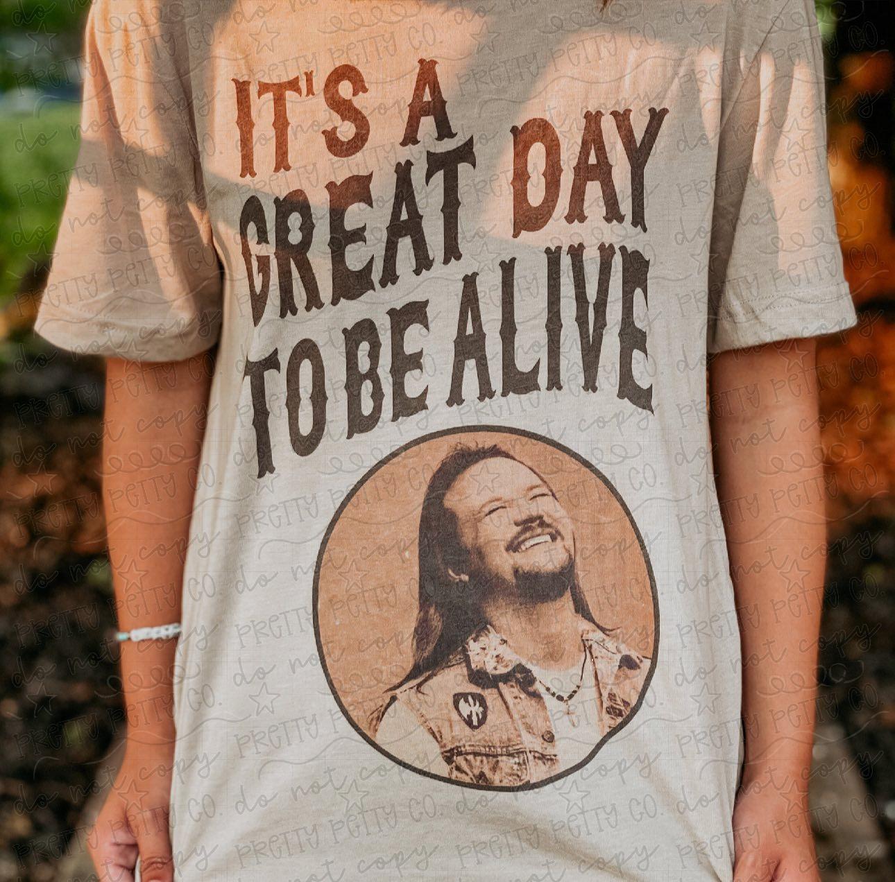 It’s a Great Day to Be Alive Country Music Graphic Tee | Western Vintage Shirt