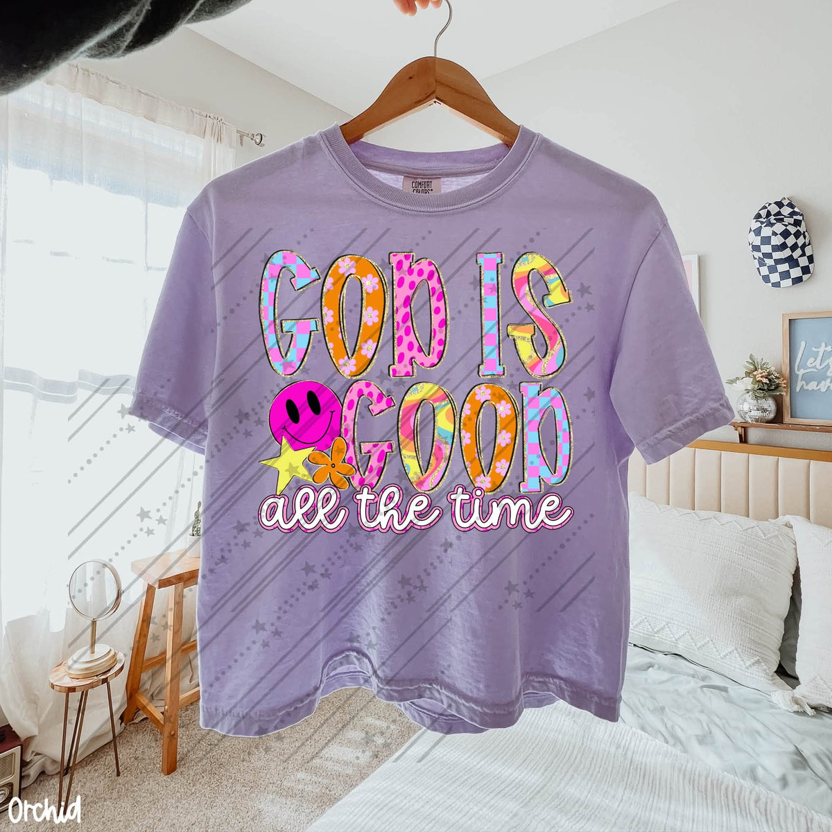 God Is Good All the Time | Christian Faith Shirt | Inspirational Religious Graphic Tee | Bible Gift