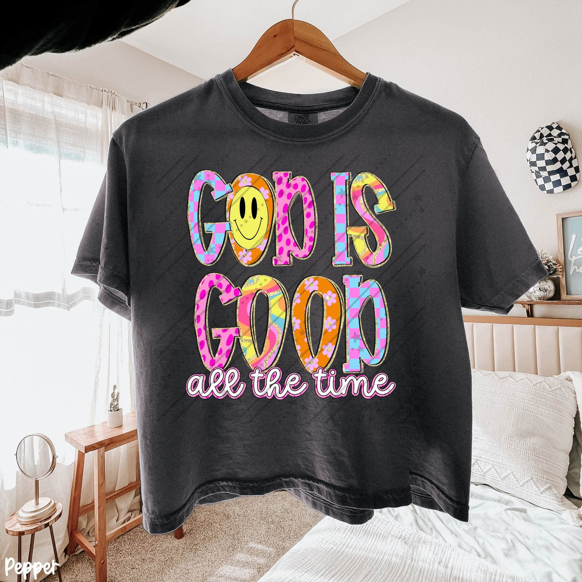 God Is Good All the Time | Christian Faith Shirt | Inspirational Religious Graphic Tee | Bible Gift