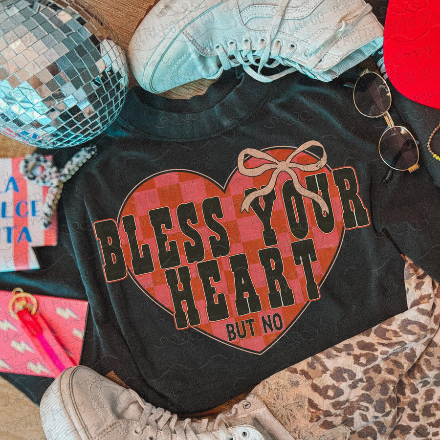 Bless Your Heart Graphic Tee | Funny Southern Boutique Shirt | Trendy Western Graphic T-Shirt for Women | Cute Country Girl Tee