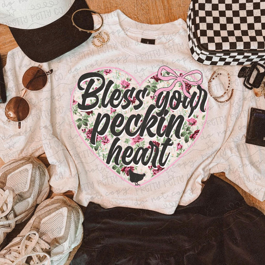 Bless Your Peckin' Heart Comfort Colors Graphic Tee
