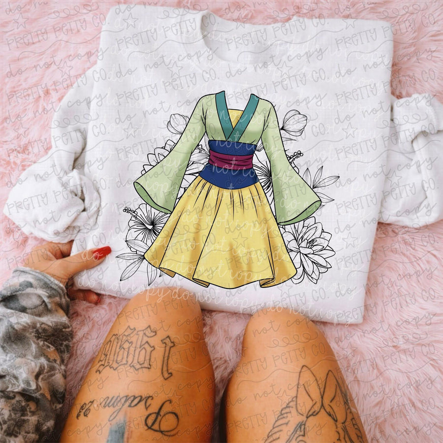 Floral Princess Graphic Tee | Cute Princess Shirt for Women & Kids