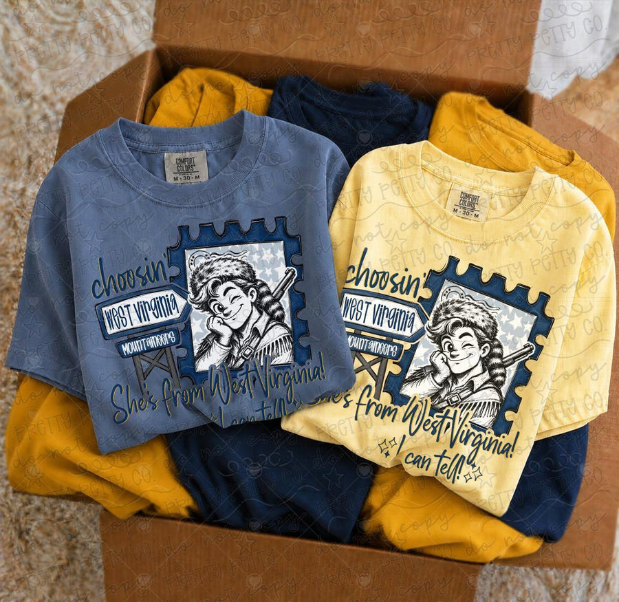 West Virginia Mascot Graphic Tee | She’s From West Virginia I Can Tell