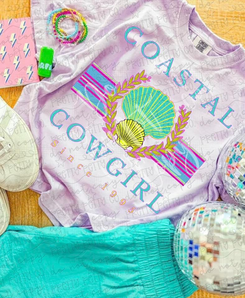 Coastal Cowgirl Mermaid Graphic Tee | Beach Cowgirl Shirt | Western Mermaid Summer Tee | Trendy Boutique Graphic Tee