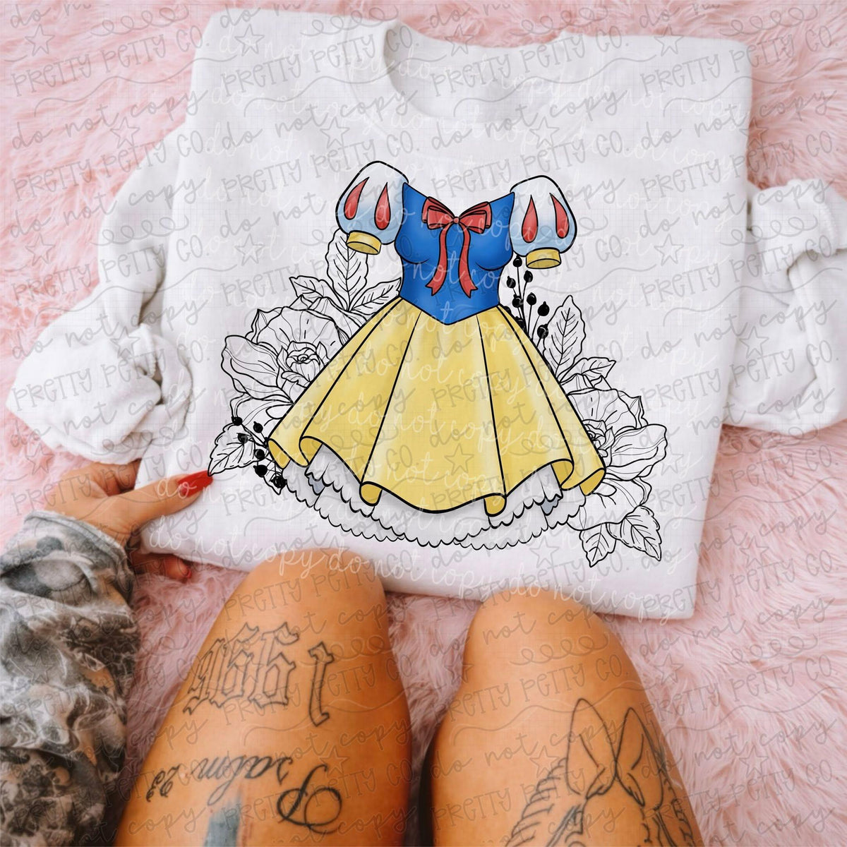 Floral Princess Graphic Tee | Cute Princess Shirt for Women & Kids