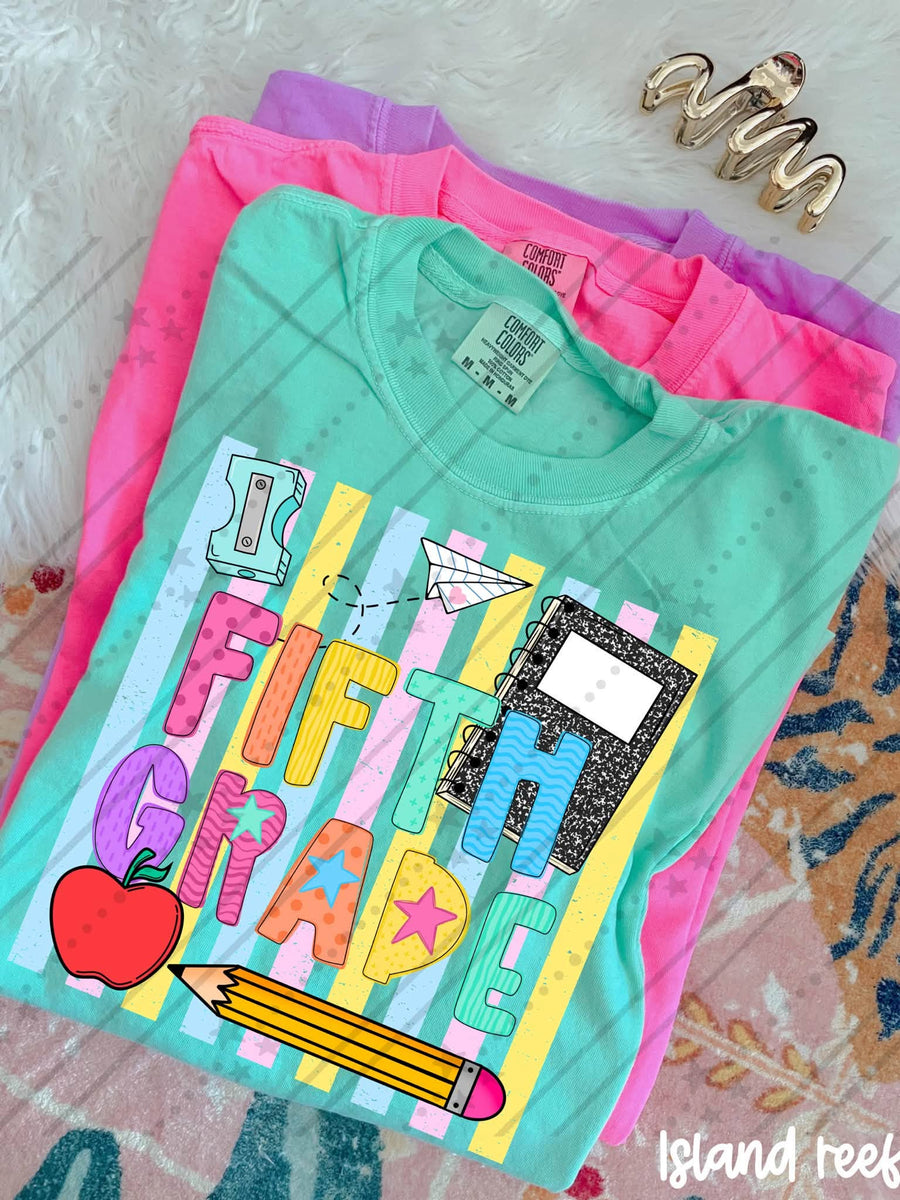 Fifth Grade Back to School Shirt | First Day of Fifth Grade Teacher & Student Tee