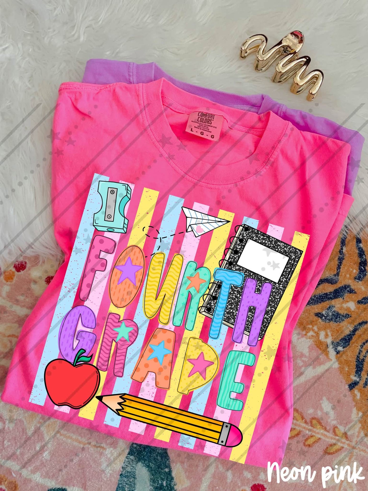 Fourth Grade Back to School Shirt | First Day of Fourth Grade Teacher & Student Tee