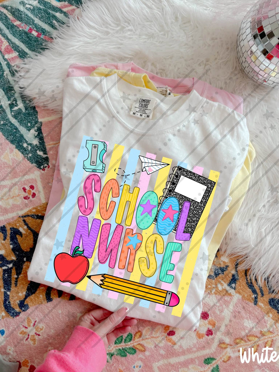 School Nurse Back to School Shirt | First Day Graphic Tee