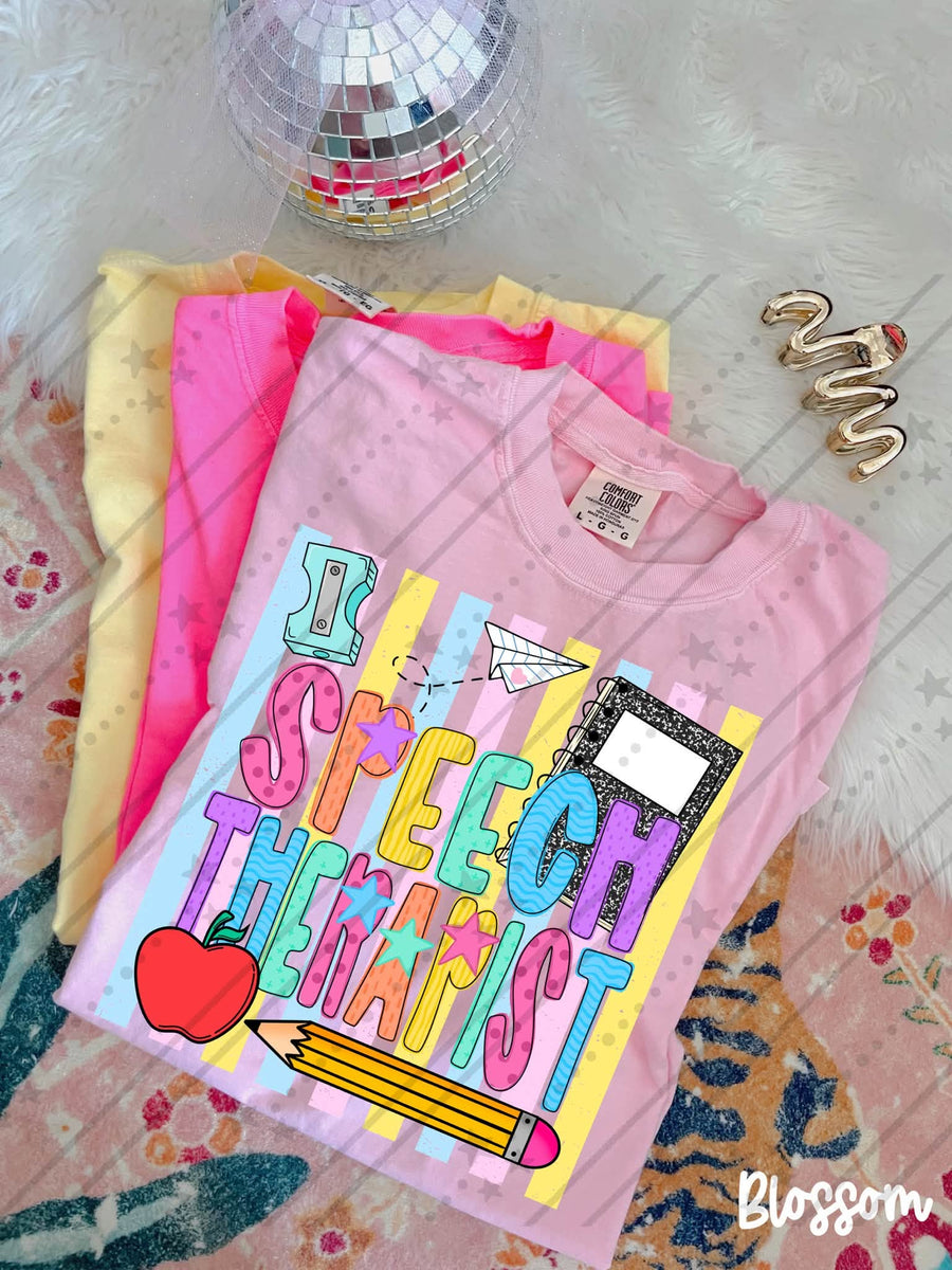 Speech Therapist Back to School Shirt | School Staff Graphic Tee