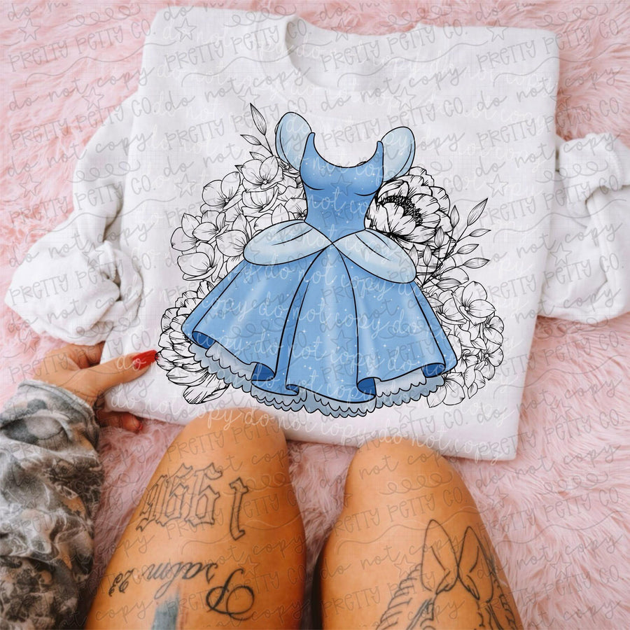 Floral Princess Graphic Tee | Cute Princess Shirt for Women & Kids