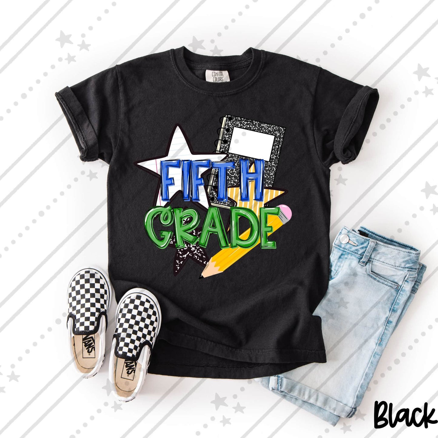 Fifth Grade Back to School Shirt | First Day of Fifth Grade Teacher & Student Tee