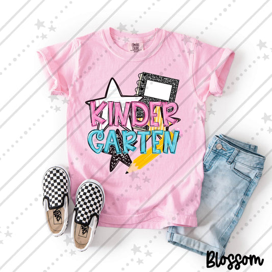 Kindergarten Back to School Shirt | First Day of Kindergarten Teacher & Student Tee