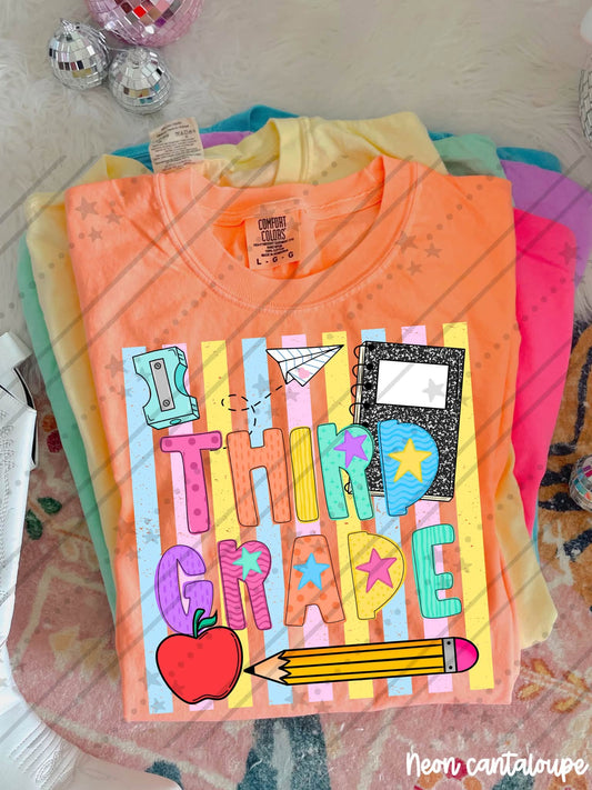Third Grade Back to School Shirt | First Day of Third Grade Teacher & Student Tee
