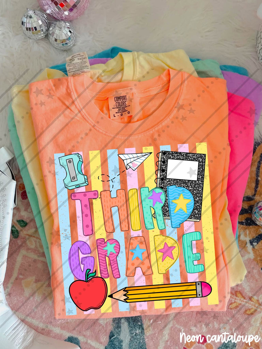 Third Grade Back to School Shirt | First Day of Third Grade Teacher & Student Tee