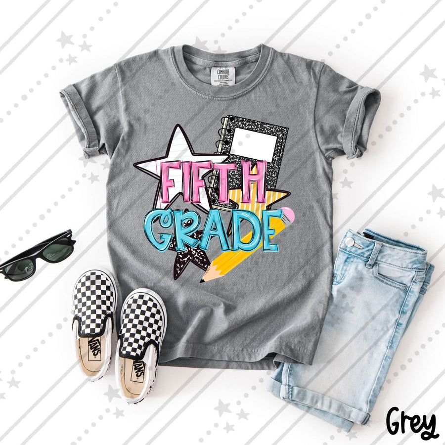 Fifth Grade Back to School Shirt | First Day of Fifth Grade Teacher & Student Tee