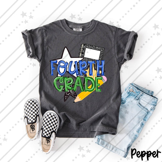 Fourth Grade Back to School Shirt | First Day of Fourth Grade Teacher & Student Tee
