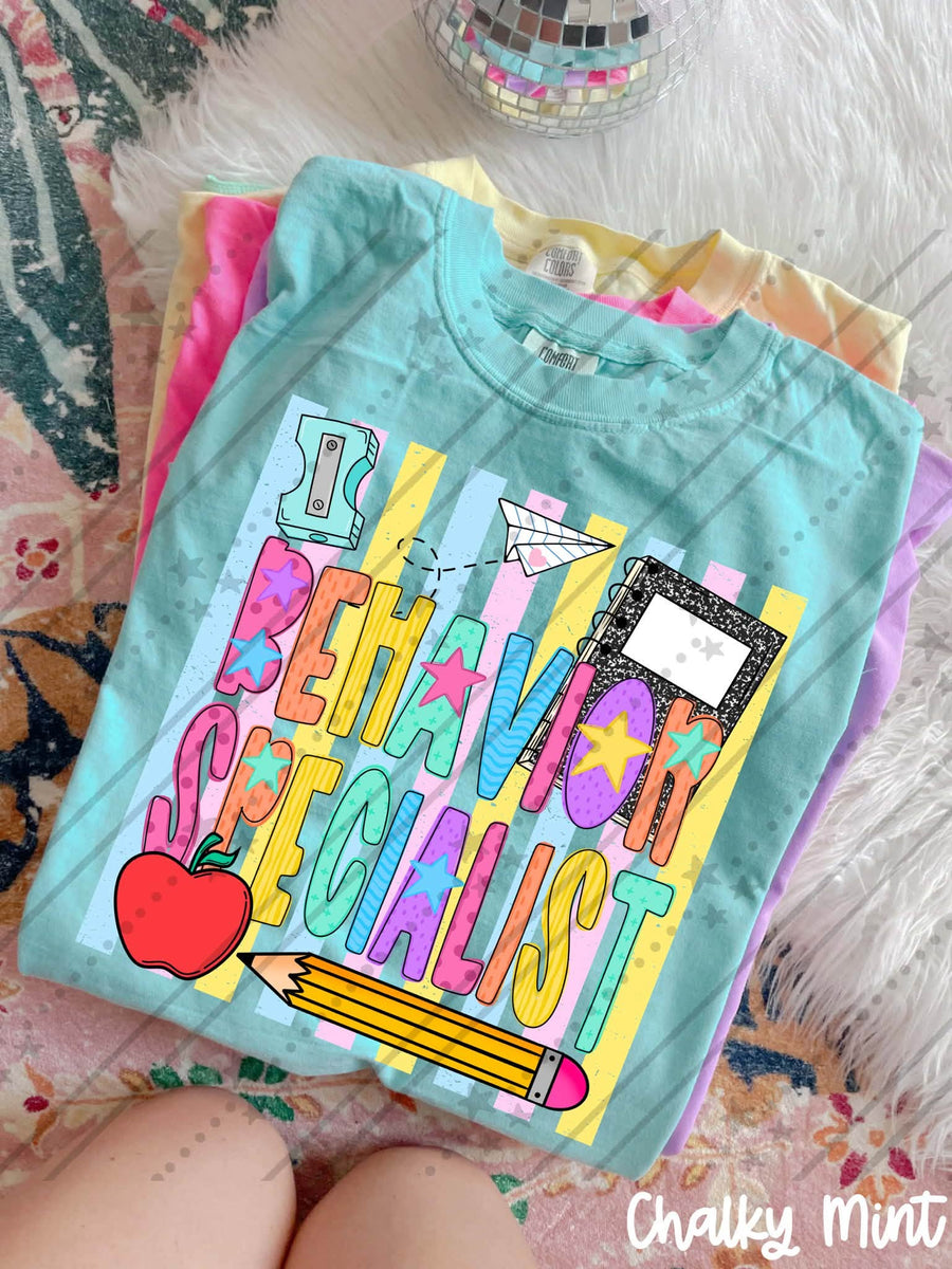 Behavioral Specialist Back to School Shirt | School Staff Graphic Tee