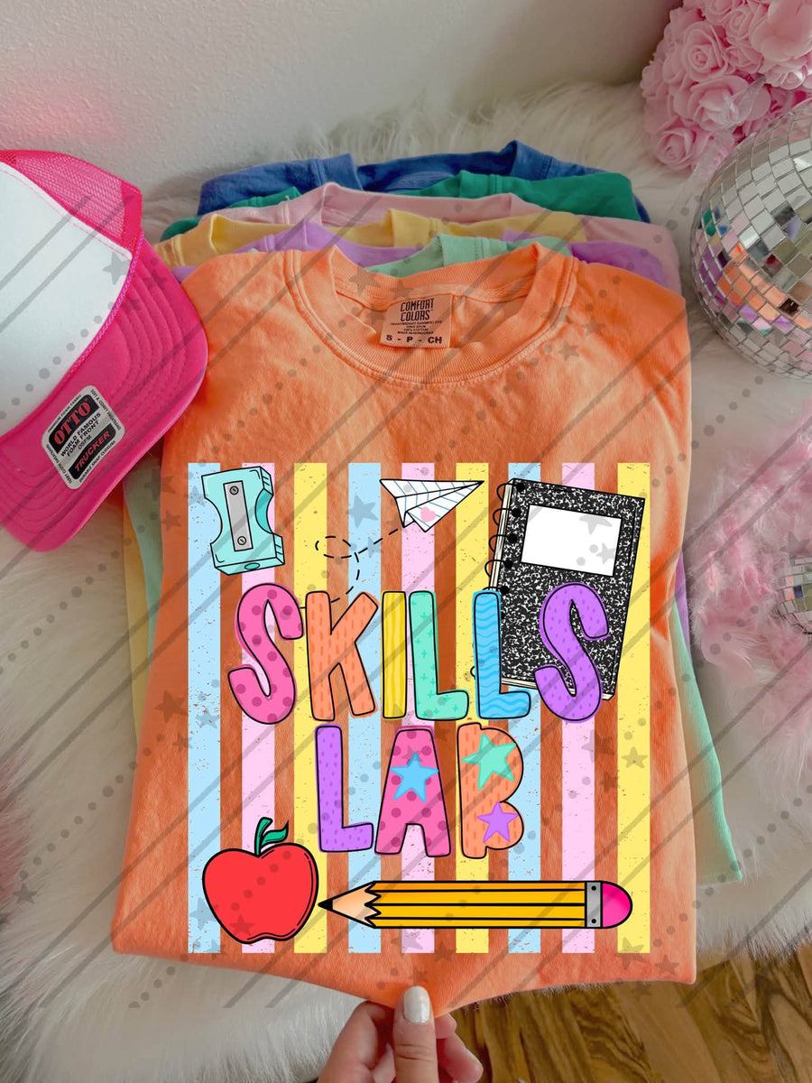 Skills Lab Teacher Back to School Shirt | School Staff Graphic Tee
