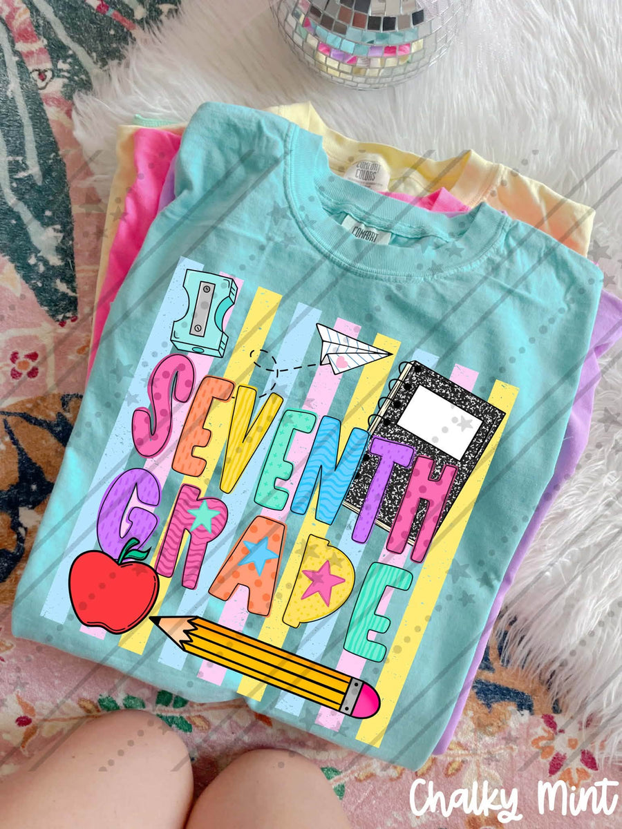 Seventh Grade Back to School Shirt | First Day of Seventh Grade Teacher & Student Tee