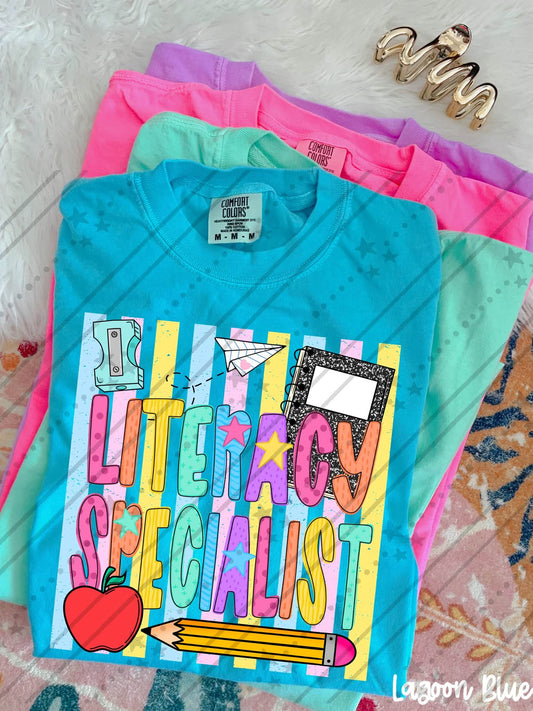 Literacy Specialist Back to School Shirt | First Day Graphic Tee