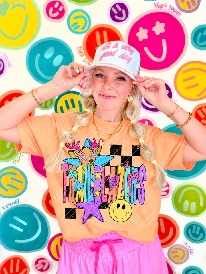 Trailblazers Mascot Shirt | Colorful Trailblazers Graphic Tee | School Spirit Game Day Apparel | Trailblazers Fan Gift