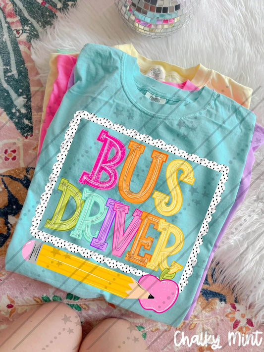 School Bus Driver Back to School Shirt | First Day Graphic Tee