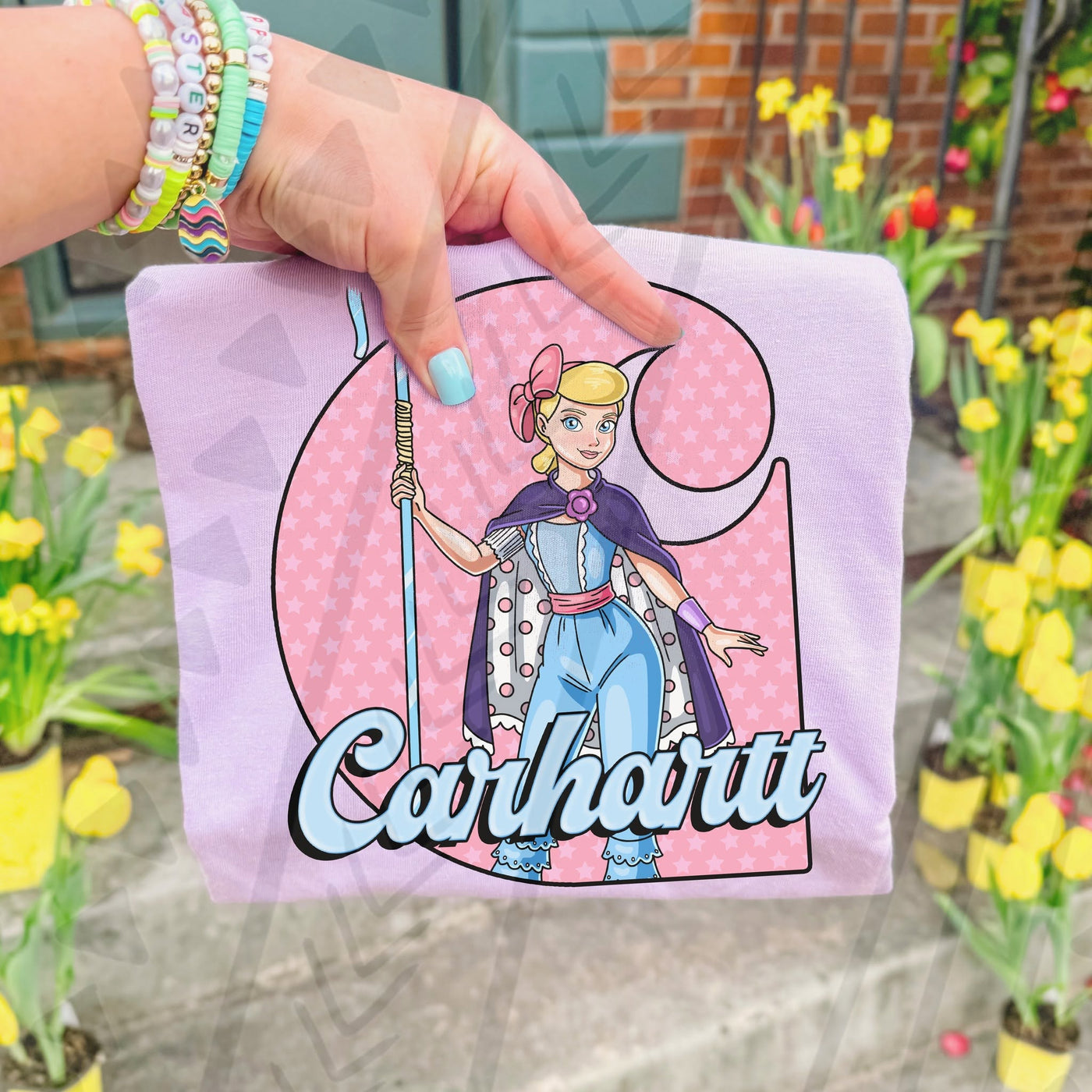 Shepherd Girl Cartoon Shirt | Western Inspired Graphic Tee | Soft Gildan Tee