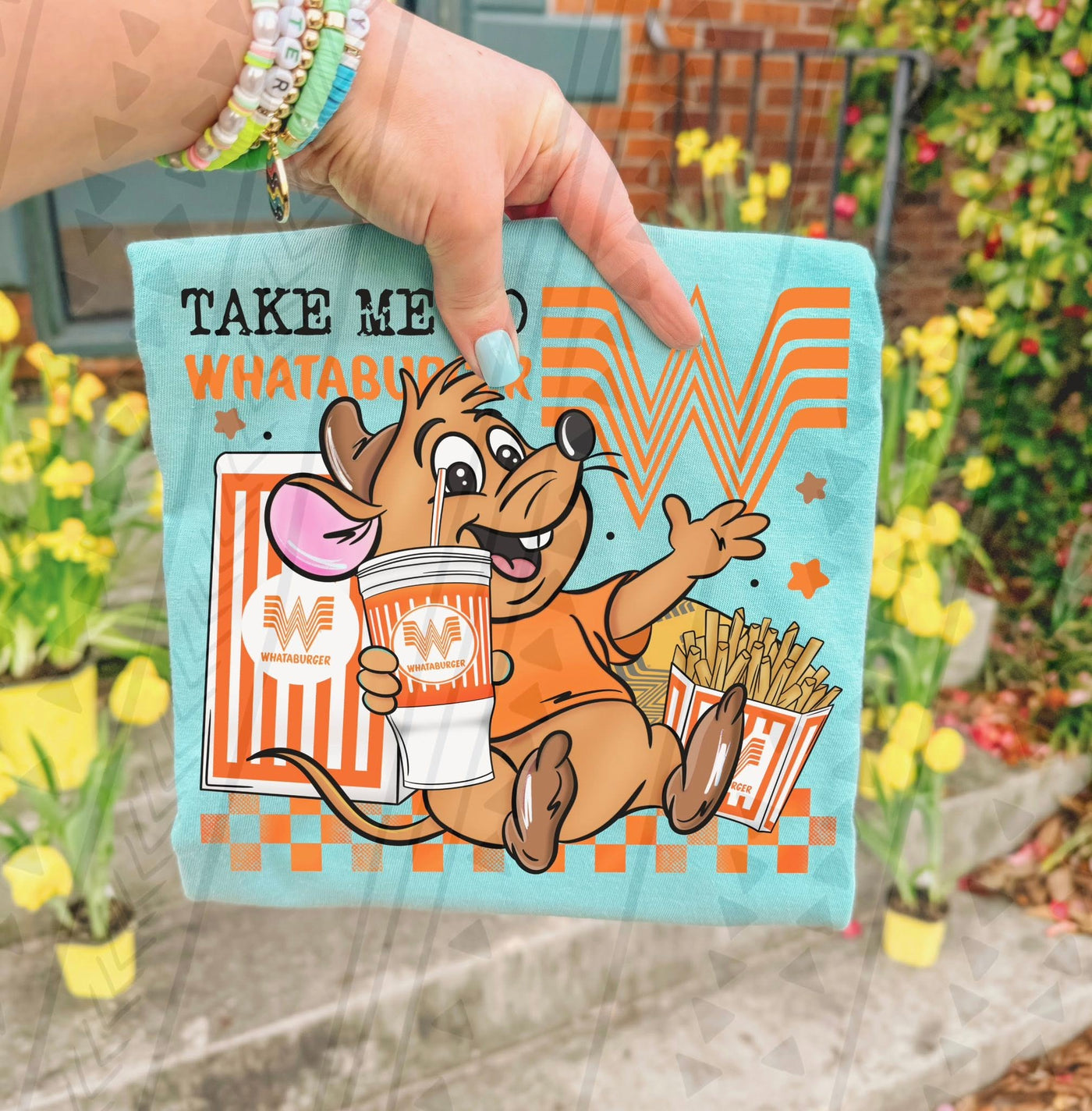 Take Me to Whataburger Funny Foodie Mouse Graphic Tee | Burger Lover Shirt