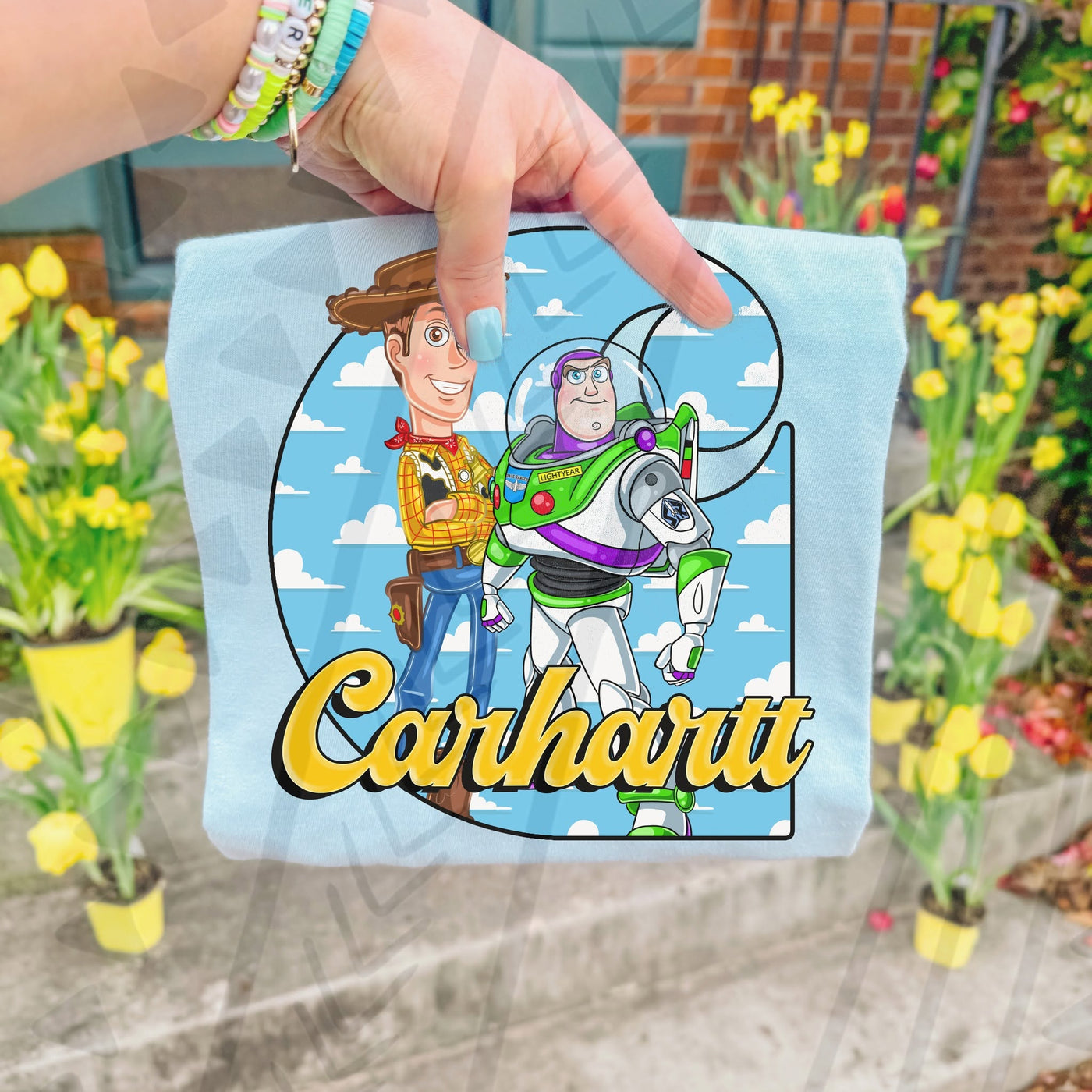 Cowboy & Space Ranger Cartoon Shirt | Western Inspired Graphic Tee | Soft Gildan Tee