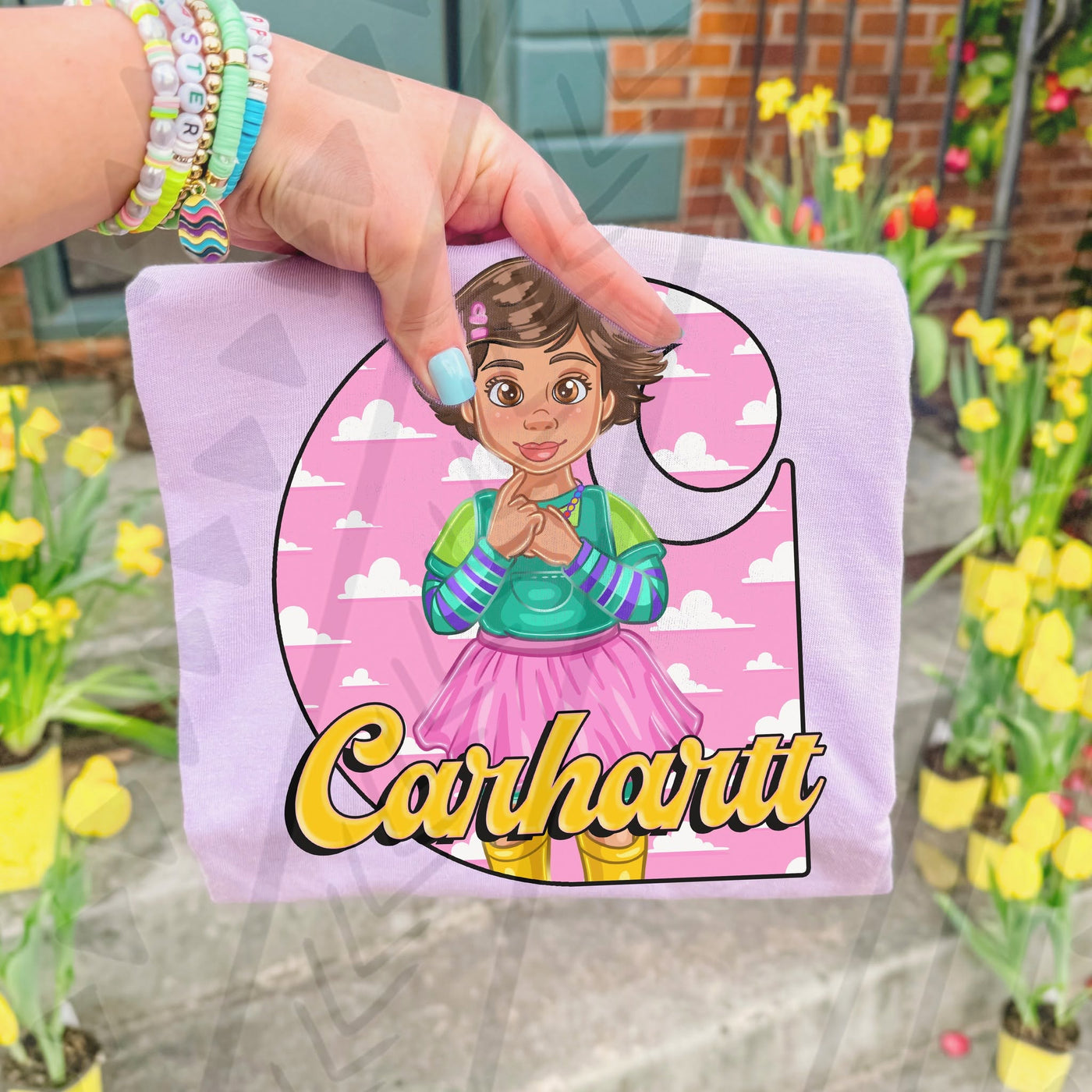 Imagination Girl Cartoon Shirt | Western Inspired Graphic Tee | Soft Gildan Tee