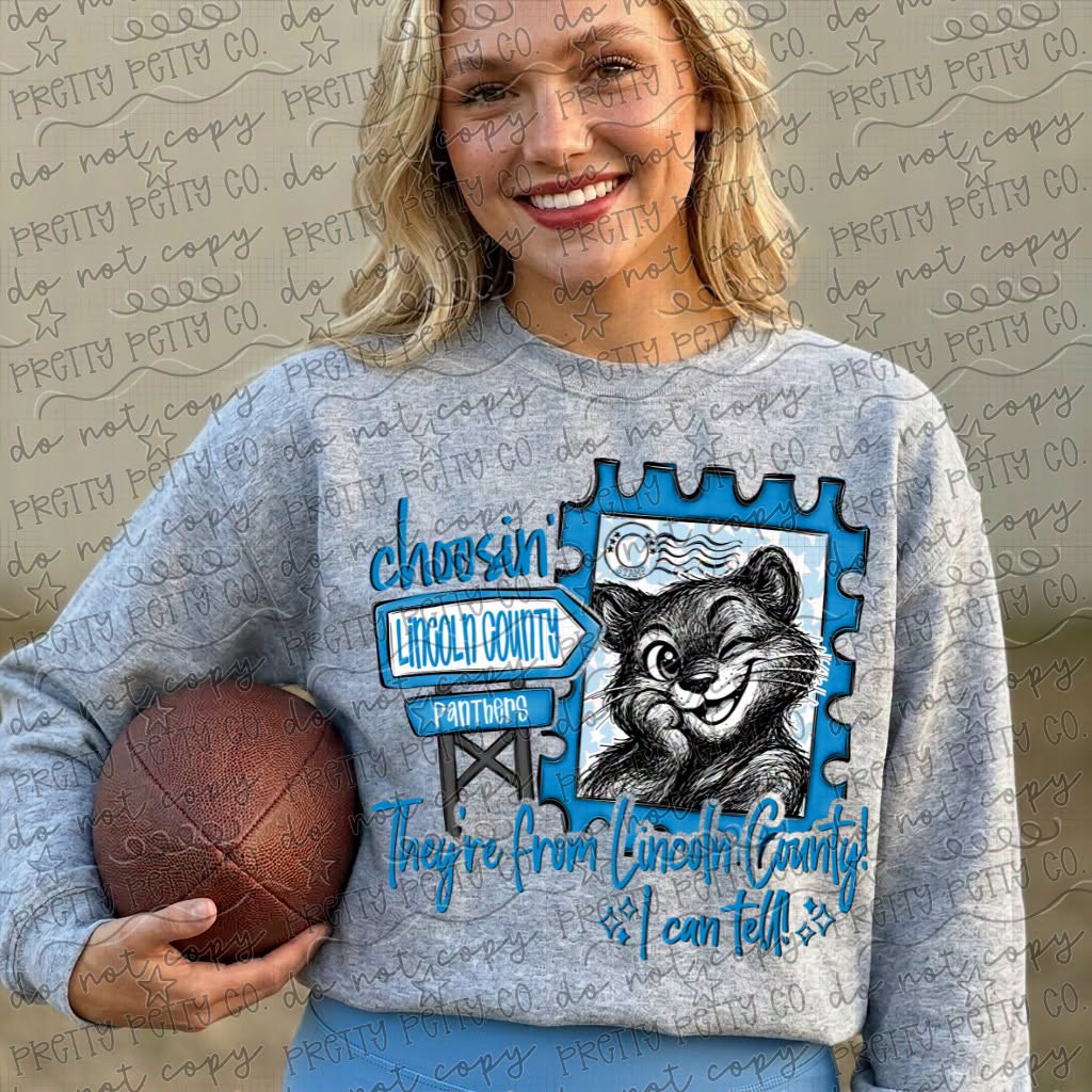 Lincoln County Panthers Graphic Tee | She’s From Lincoln County I Can Tell