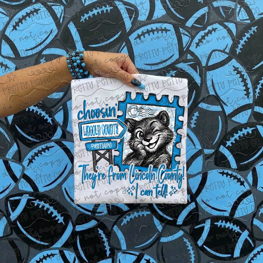 Lincoln County Panthers Graphic Tee | She’s From Lincoln County I Can Tell