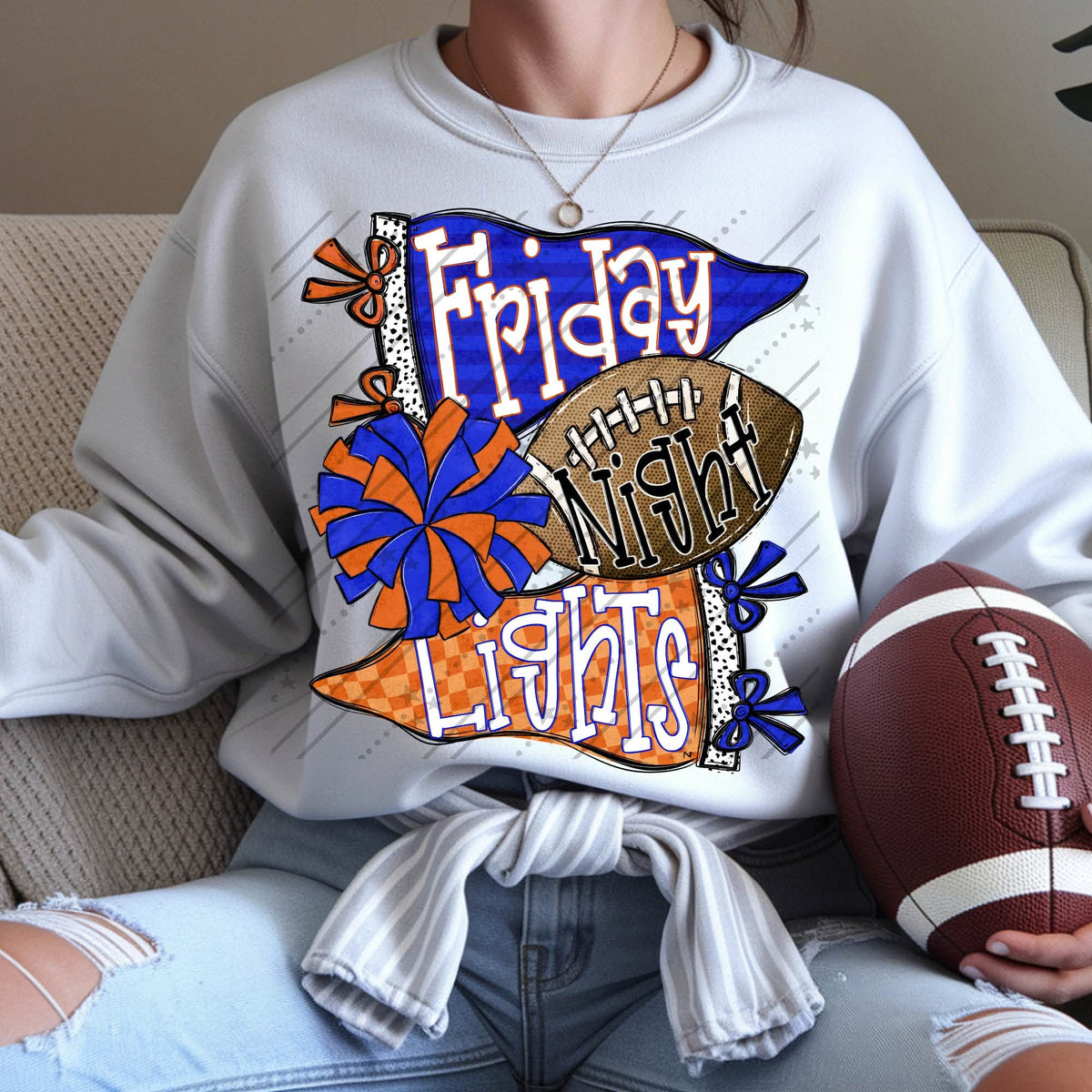 Friday Night Lights Shirt | Football Game Day Tee | School Spirit Shirt | Football Season Apparel | Stadium Nights