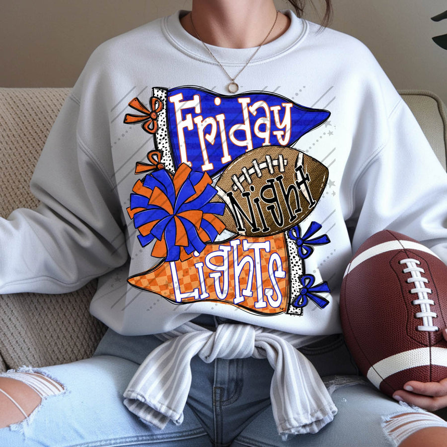 Friday Night Lights Shirt | Football Game Day Tee | School Spirit Shirt | Football Season Apparel | Stadium Nights