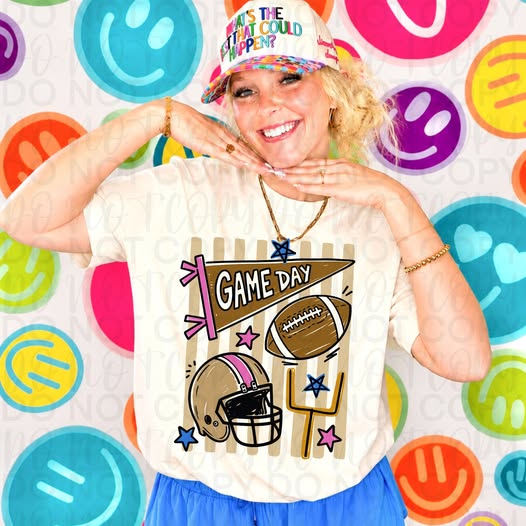 Game Day Shirt | Football Fan Tee | Game Day Graphic Tee | Tailgate Shirt | School Spirit Apparel | Football Season Gift