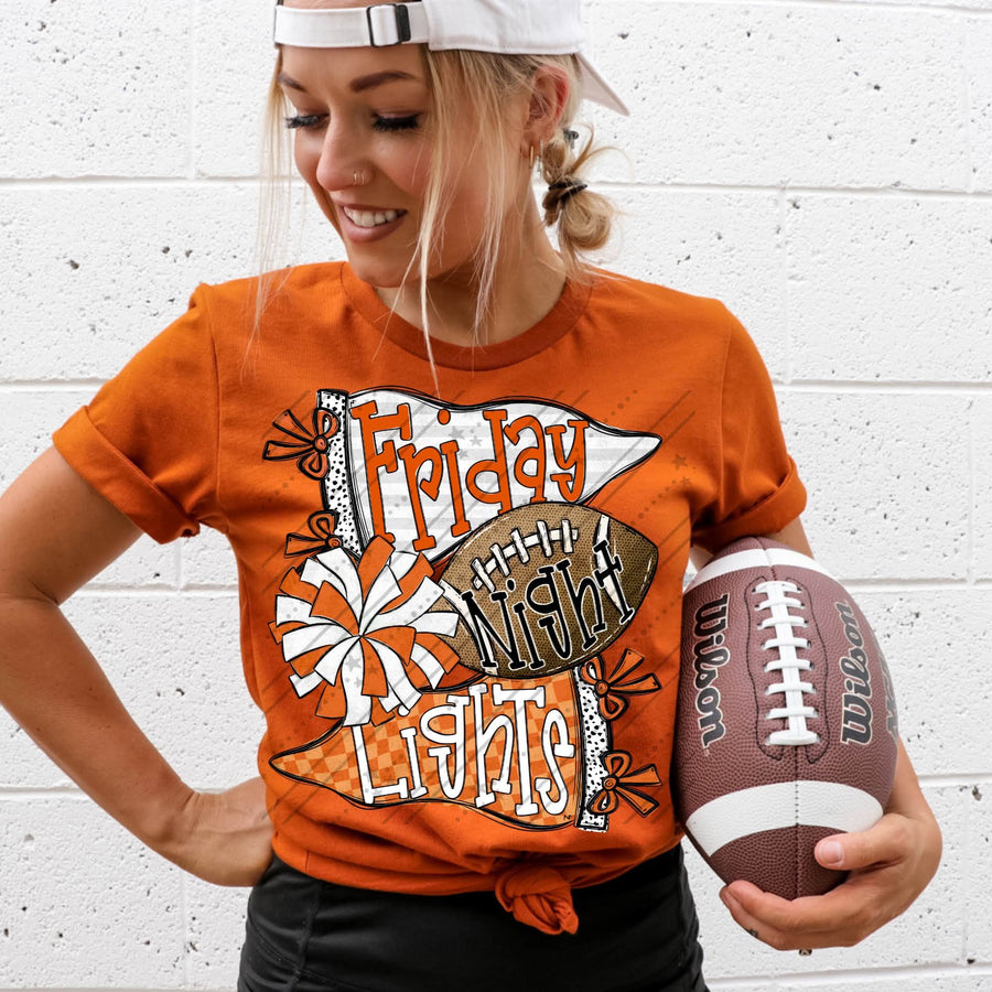 Friday Night Lights Shirt | Football Game Day Tee | School Spirit Shirt | Football Season Apparel | Stadium Nights