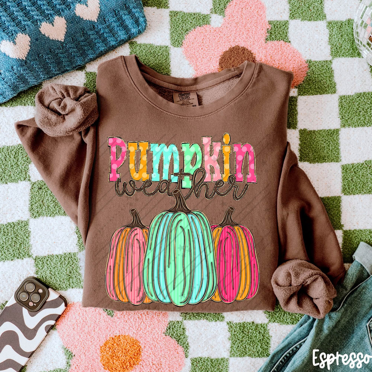 Pumpkin Weather Shirt | Fall Graphic Tee | Autumn Pumpkin Shirt | Cozy Season Apparel | Cute Fall Outfit