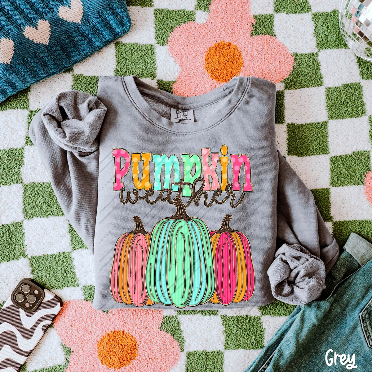 Pumpkin Weather Shirt | Fall Graphic Tee | Autumn Pumpkin Shirt | Cozy Season Apparel | Cute Fall Outfit