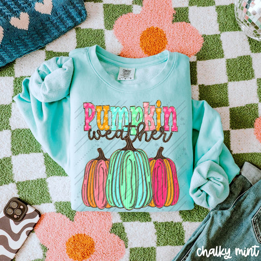 Pumpkin Weather Shirt | Fall Graphic Tee | Autumn Pumpkin Shirt | Cozy Season Apparel | Cute Fall Outfit