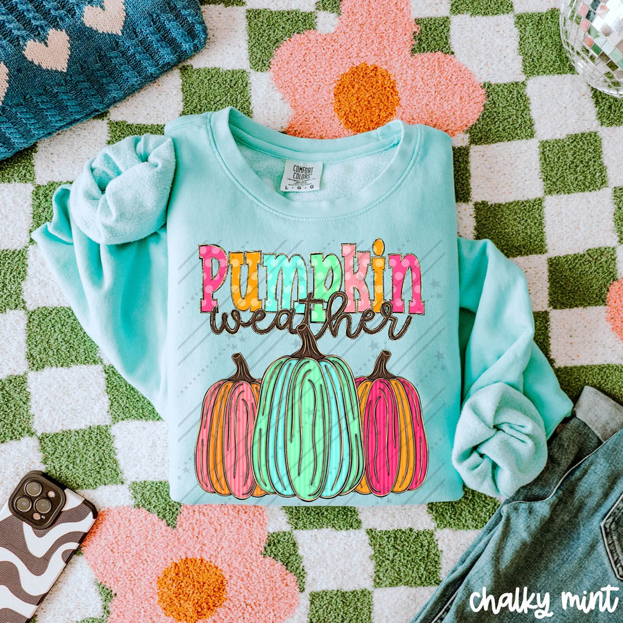 Pumpkin Weather Shirt | Fall Graphic Tee | Autumn Pumpkin Shirt | Cozy Season Apparel | Cute Fall Outfit
