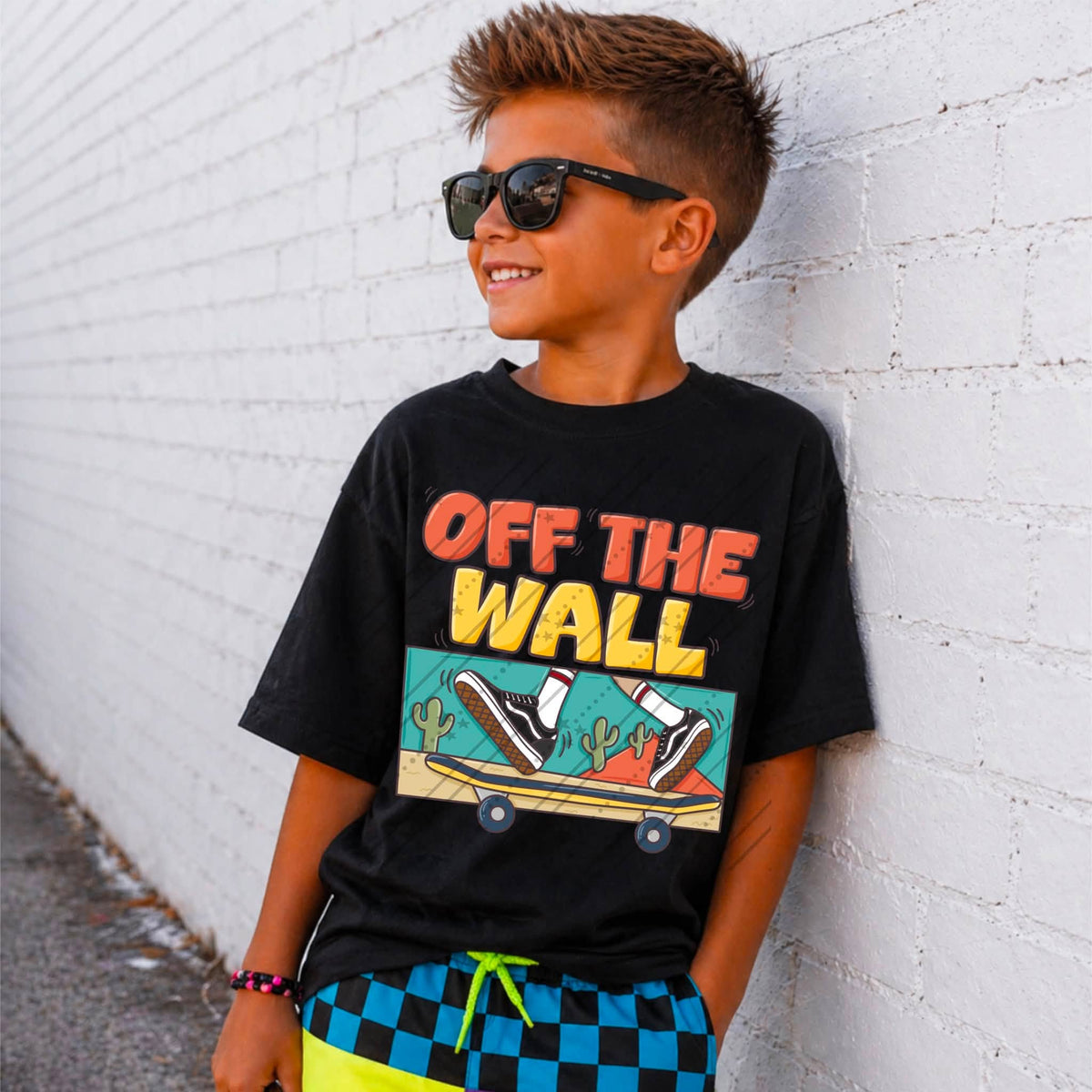 Off the Wall Shirt | Skateboard Graphic Tee | Cool Boys Shirt | Skater Kids Apparel | Trendy Youth Tee
