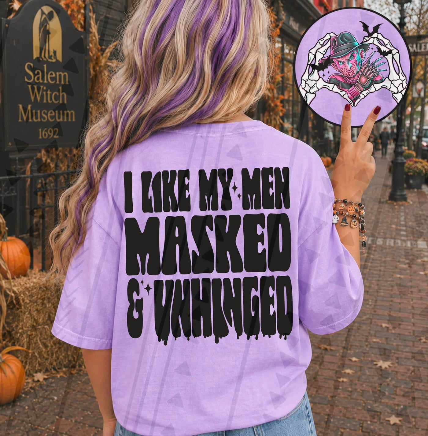 I Like My Men Masked & Unhinged Graphic Tee – Retro Nightmare Horror Shirt
